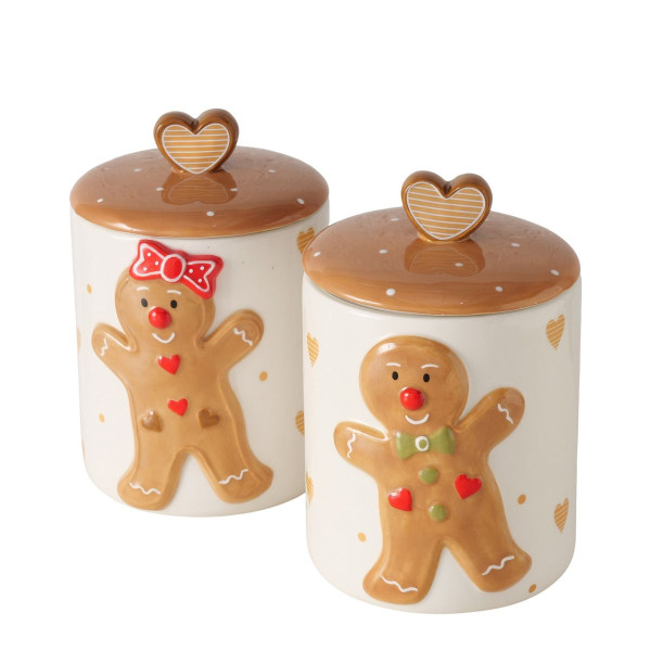 Vorratsdose GINGER in mehrfarbig aus Steinzeug