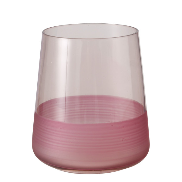 Trinkglas MOLUNA in rosa aus Glas