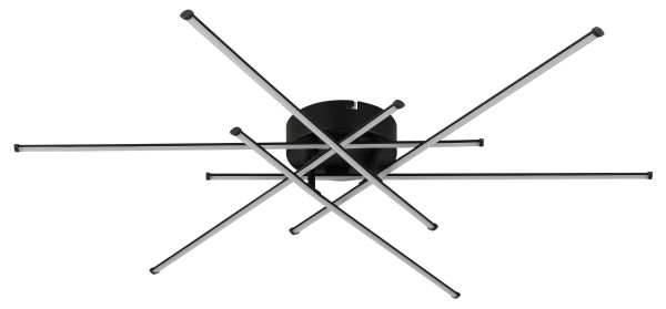 Deckenleuchte LAWSON in schwarz aus Metall