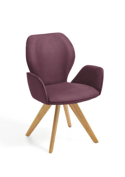 Polsterstuhl COLORADO in  Nirvana rot