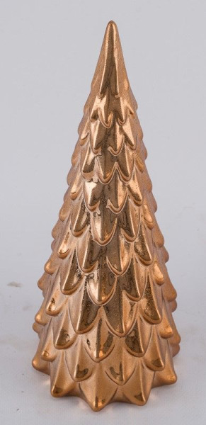 Weihnachtsbaum in braun aus Keramik