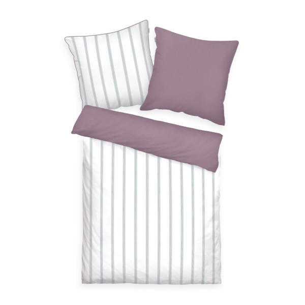 Bettwäsche TOM TAILOR Satin in violett aus Baumwolle