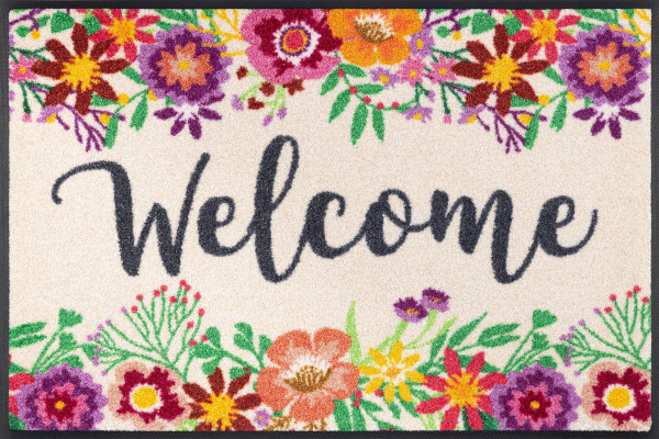Fußmatte WELCOME Blooming in mehrfarbig
