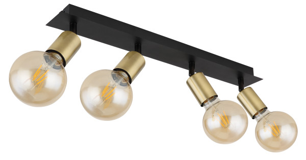 Wand-/Deckenspot LILIANA in schwarz aus Metall