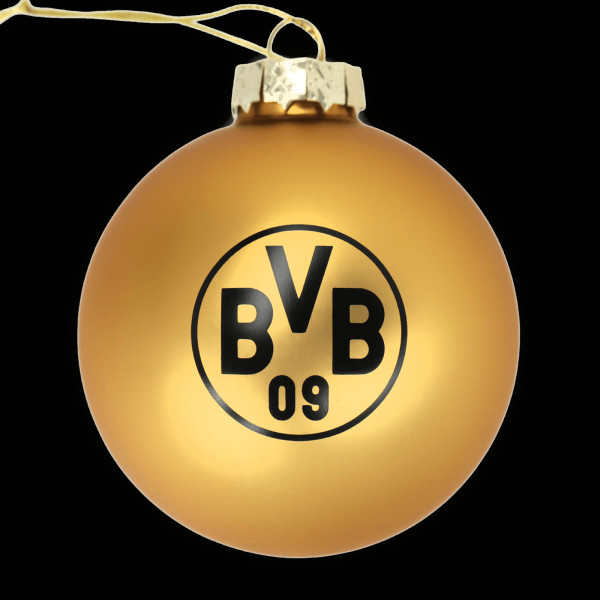 Weihnachtskugel BVB MOTIV in mehrfarbig aus Materialmix