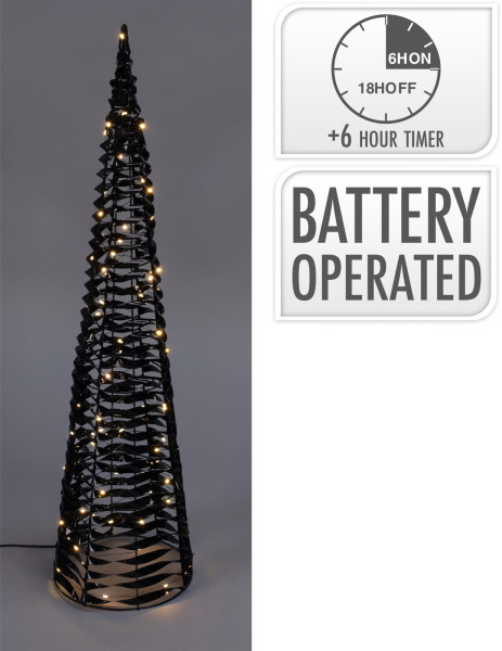 Dekkobjekt LED PYRAMIDE in schwarz aus Eisen