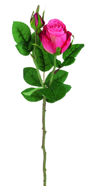 Kunstblume ROSE in mehrfarbig aus Kunststoff