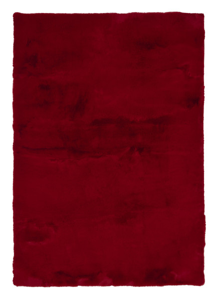 Fellteppich SOFT MOMENT in rot aus Polyester
