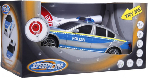SPEED ZONE Polizeiauto aus Kunststoff