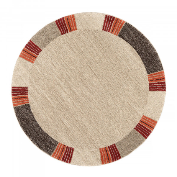 Teppich FRISCO in braun/weiß aus Polypropylen