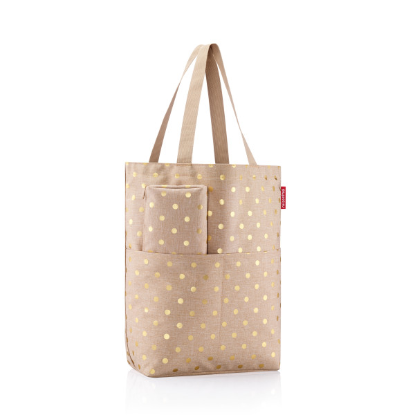 cityshopper reisenthel 2 - metallic dots in braun aus Polyester