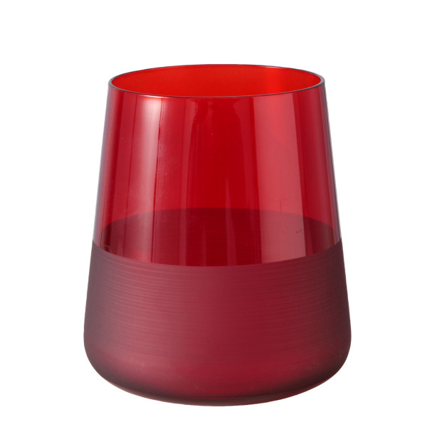 Trinkglas MOLUNA in rot aus Glas