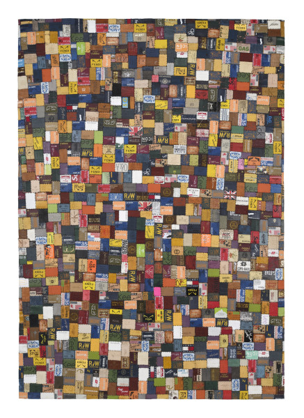 Teppich LABELSTAR in mehrfarbig aus Leder