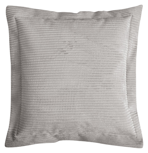 Kissen SHARA grau in grau aus Polyester