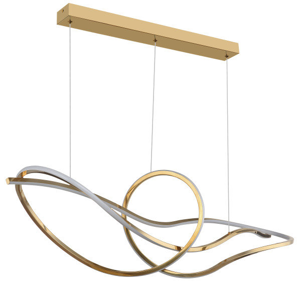 Hängeleuchte IDUNA in goldfarben aus Metall