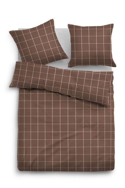 Bettwäsche TOM TAILOR in braun aus Baumwolle