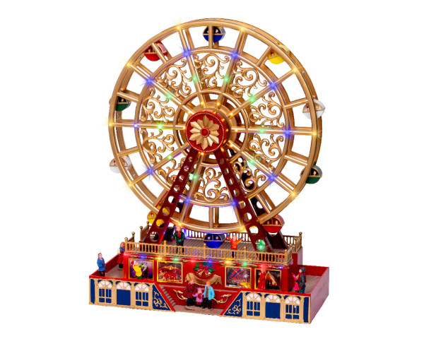 Dekoobjekt LED RIESENRAD in mehrfarbig aus Kunststoff