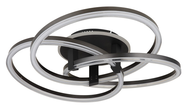 Deckenleuchte TRIS in anthrazit aus Metall