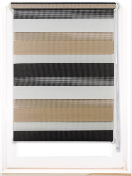 Doppelrollo KLEMMFIX JUST in mehrfarbig aus Polyester