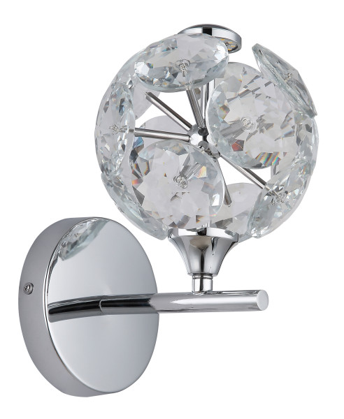 Wandleuchte VIRINA in chrom aus Metall