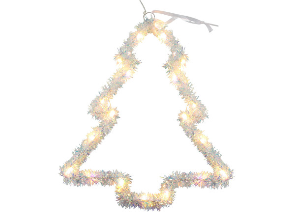 Dekohänger LED WEIHNACHTSBAUM in mehrfarbig aus Kunststoff