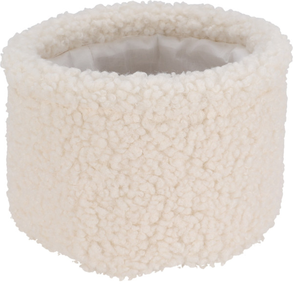 Korb TEDDY klein in weiß aus Polyester