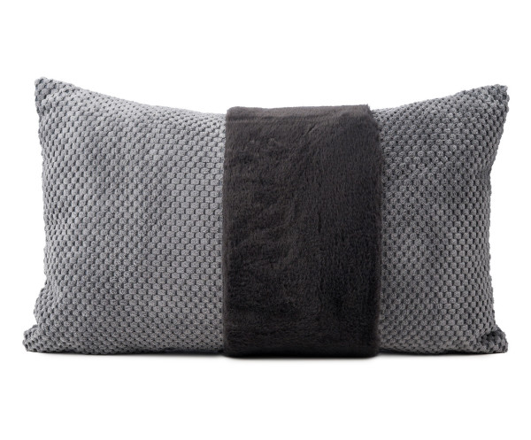Kissen SVELA anthrazit in anthrazit aus Polyester