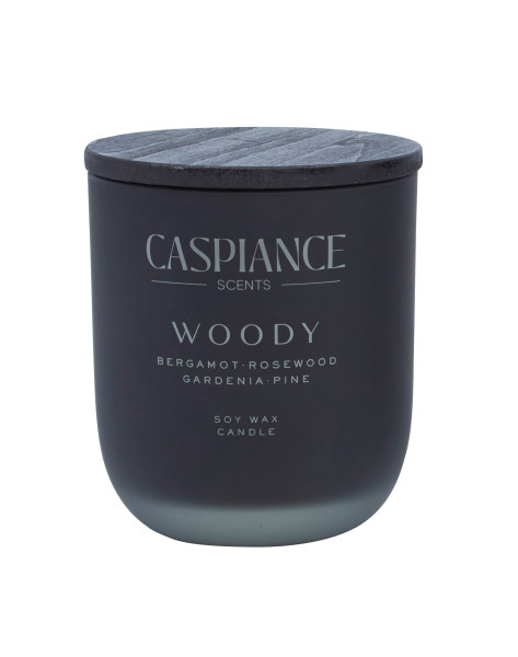 Duftkerze WOODY in schwarz