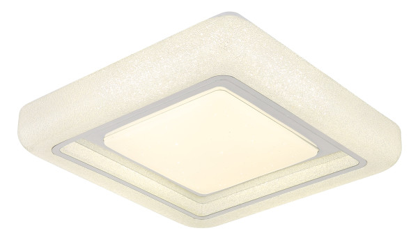 Deckenleuchte LED SPARKLE in weiß aus Materialmix