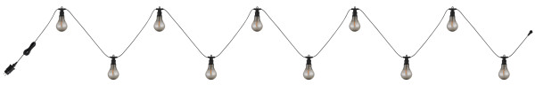Lichterkette LED in schwarz aus Kunststoff