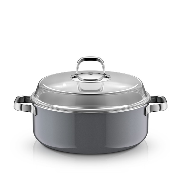 Schmorpfanne WMF FUSIONTEC in grau aus Glas