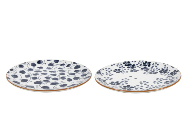 Dessertteller TOTTORI in mehrfarbig aus Steinzeug