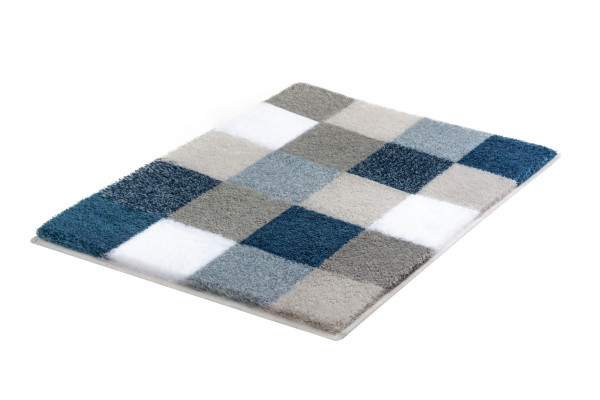 Badteppich CARO in blau aus Polyacryl
