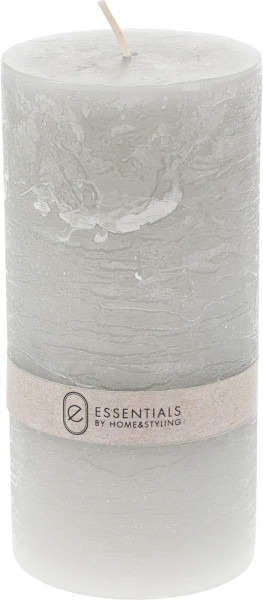 Kerze HARMONY ESSENTIALS grau in grau aus Wachs