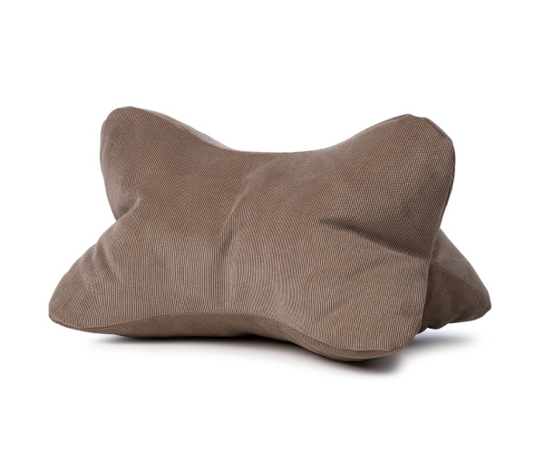 Lesekissen LINA taupe in taupe aus Mischgewebe