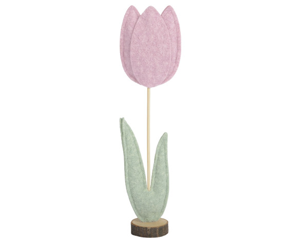 Kunstblume Tulpe in pink aus Polyester