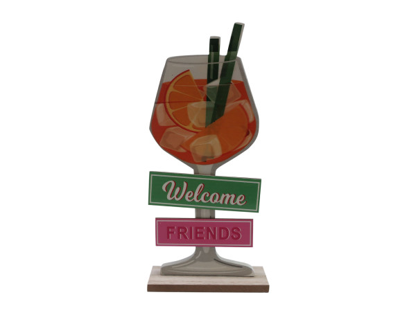Aufsteller COCKTAIL aus Holz
