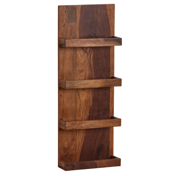 Wandregal in braun aus Holz