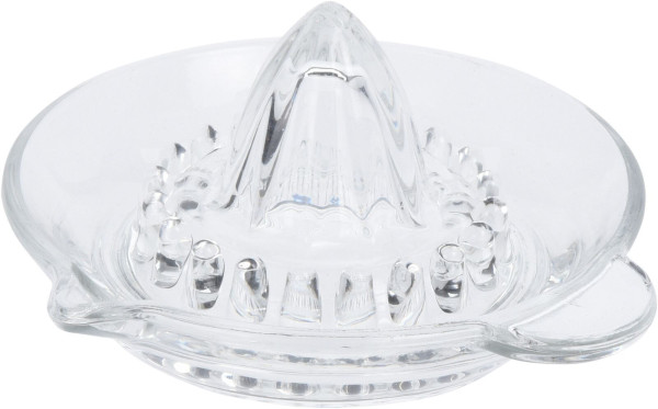 Zitruspresse in transparent aus Glas