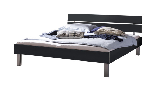 Holzbett HASENA ROCCO in anthrazit aus Holz