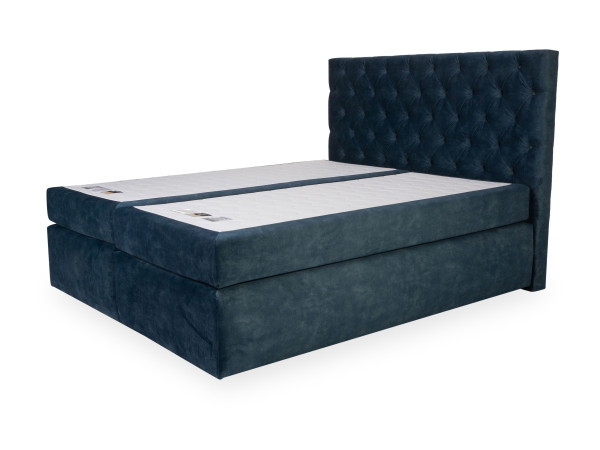 Boxspringbett MONDO BARELL in petrol aus Stoff