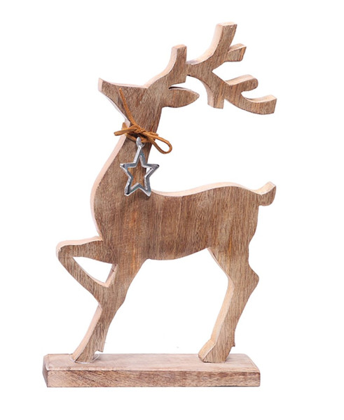 Hirsch in natur aus Holz