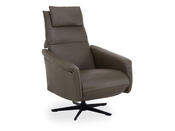 Relaxsessel SALTIS in OLIVE aus Leder