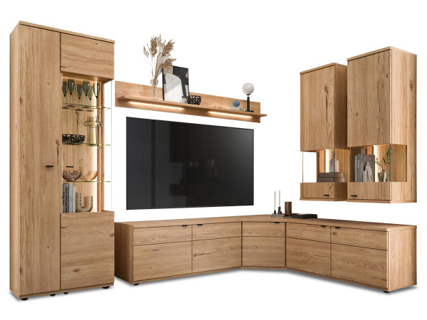Wohnwand HARPER SHERMAN in Eiche aus Dekor