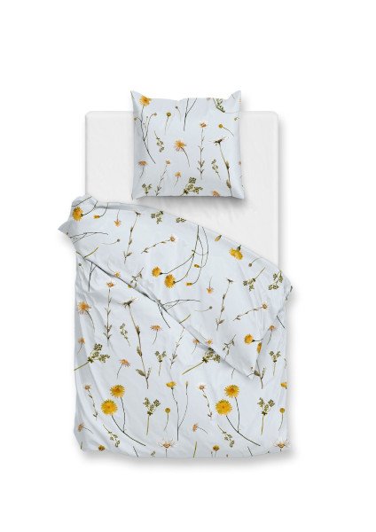 Bettwäsche SAVIO in hellblau aus Baumwolle