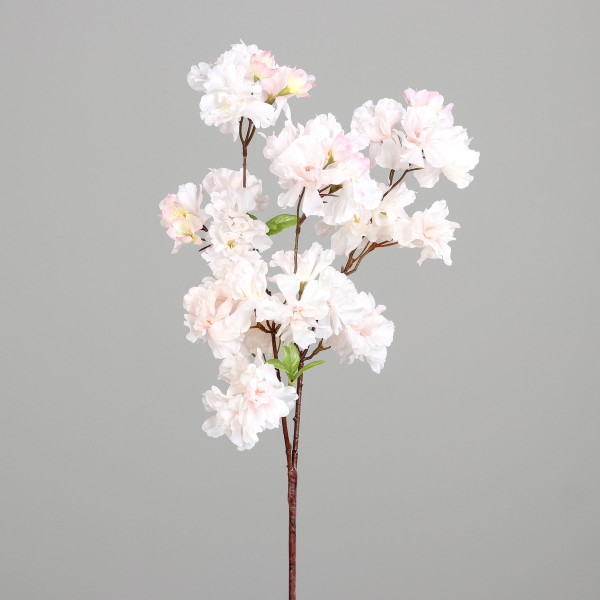 Kunstblume Kirschblütenzweig in apricot aus Kunststoff