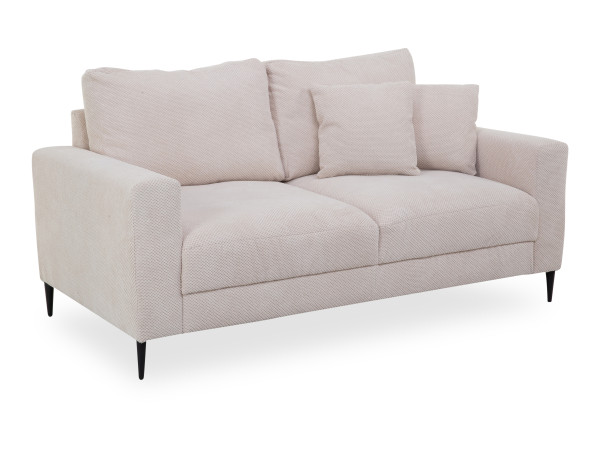 Sofa 2 Sitzer BELMIRA in beige aus Stoff