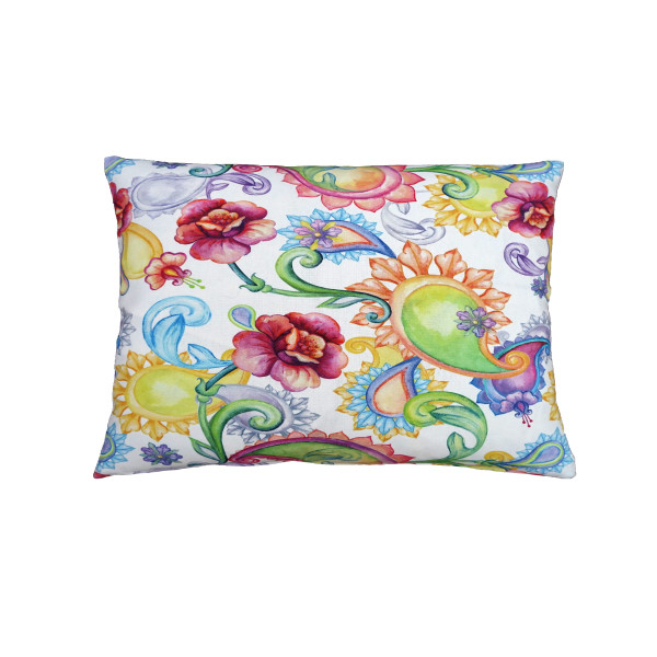 Kissenhülle PARADISO in rot aus Baumwolle