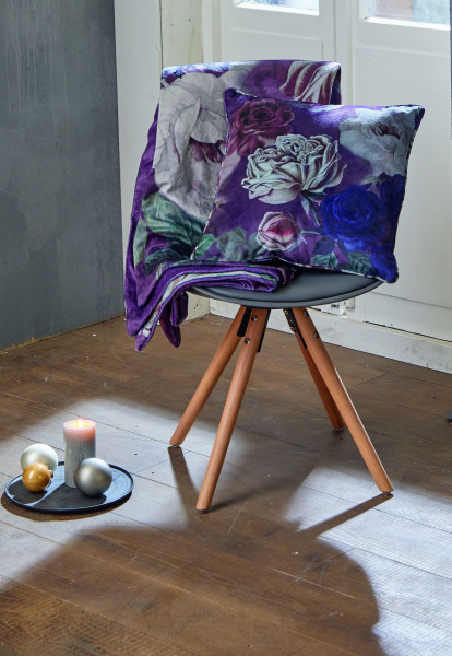 Wohndecke ROSEN in mehrfarbig aus Polyester