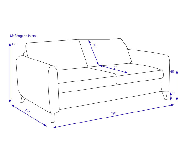 Sofa 3 Sitzer SANSIBAR VARBERG